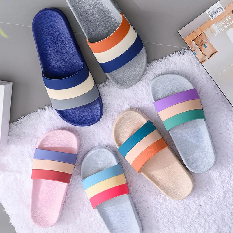 

Summer New Style Indoor Home Slippers Bathroom Bath Soft Bottom Flat Bottom Light Household Outdoor Wear Home Sandals Women