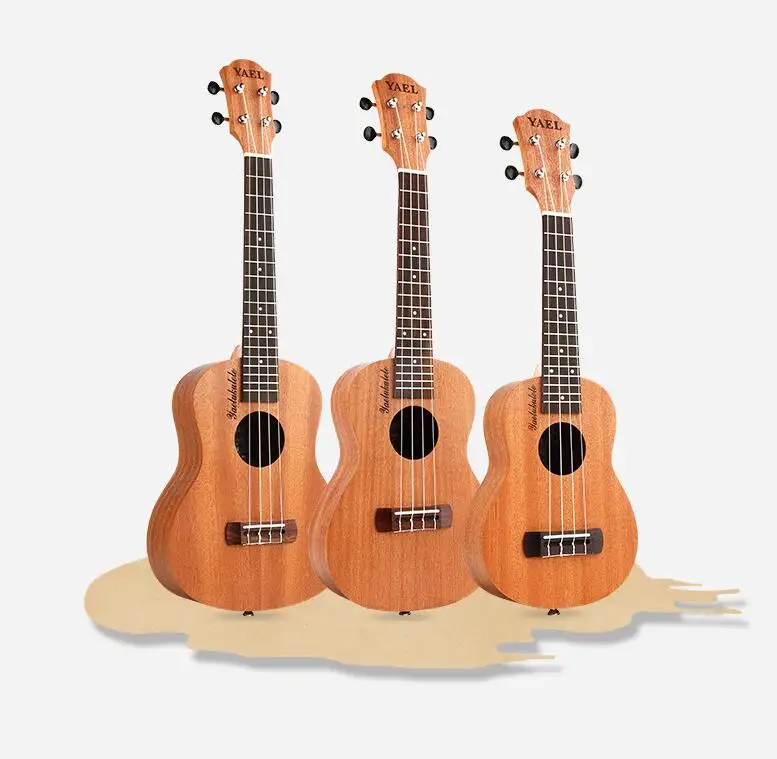 Высокое качество 21 23 26 дюймов 4 струны Sapele Ukulele Rosewood музыкальный инструмент