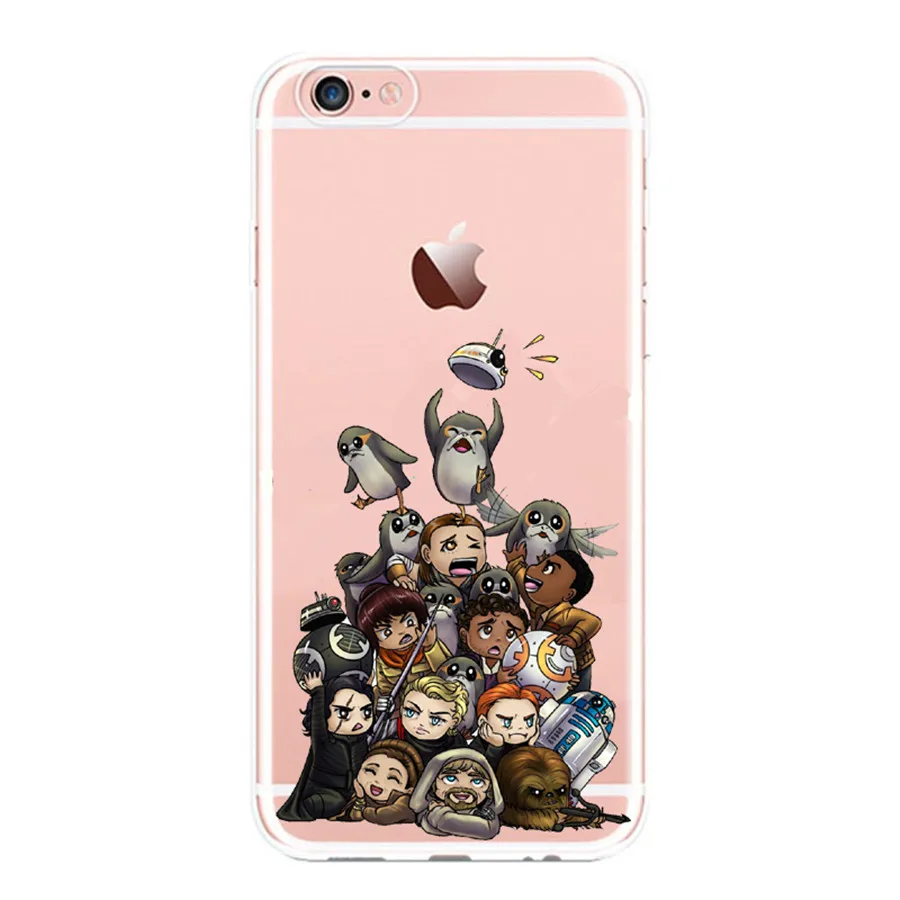 Персонажей &quotЗвездных Войн&quot KyloRen BB 8 телефонные чехлы для iPhone 7 6 6S Plus X 5 5S SE