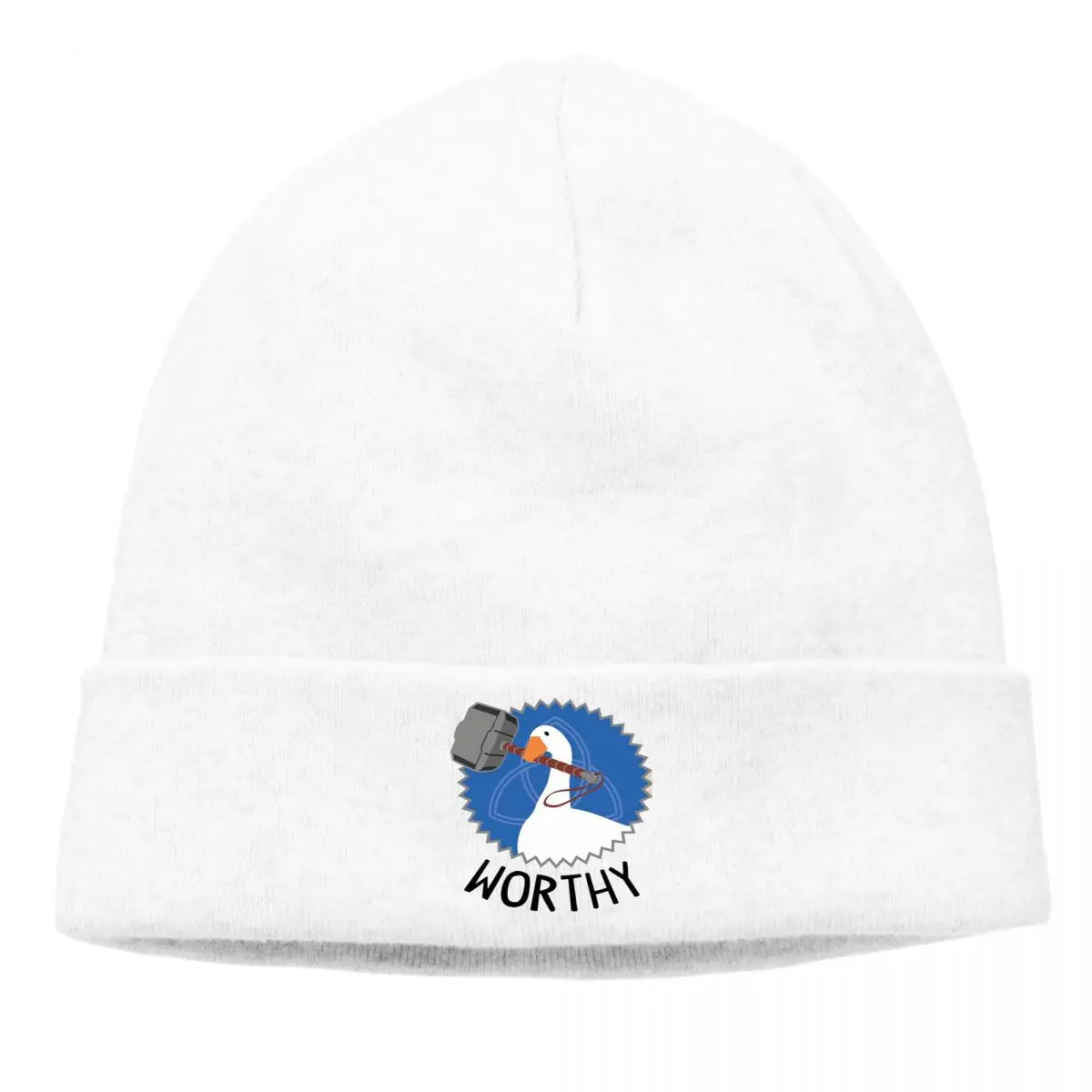 

Untitled Goose Simulation Game Winter Warm Beanie Hats Worthy Knitted Bonnet High Quality Skullies Caps Earmuffs