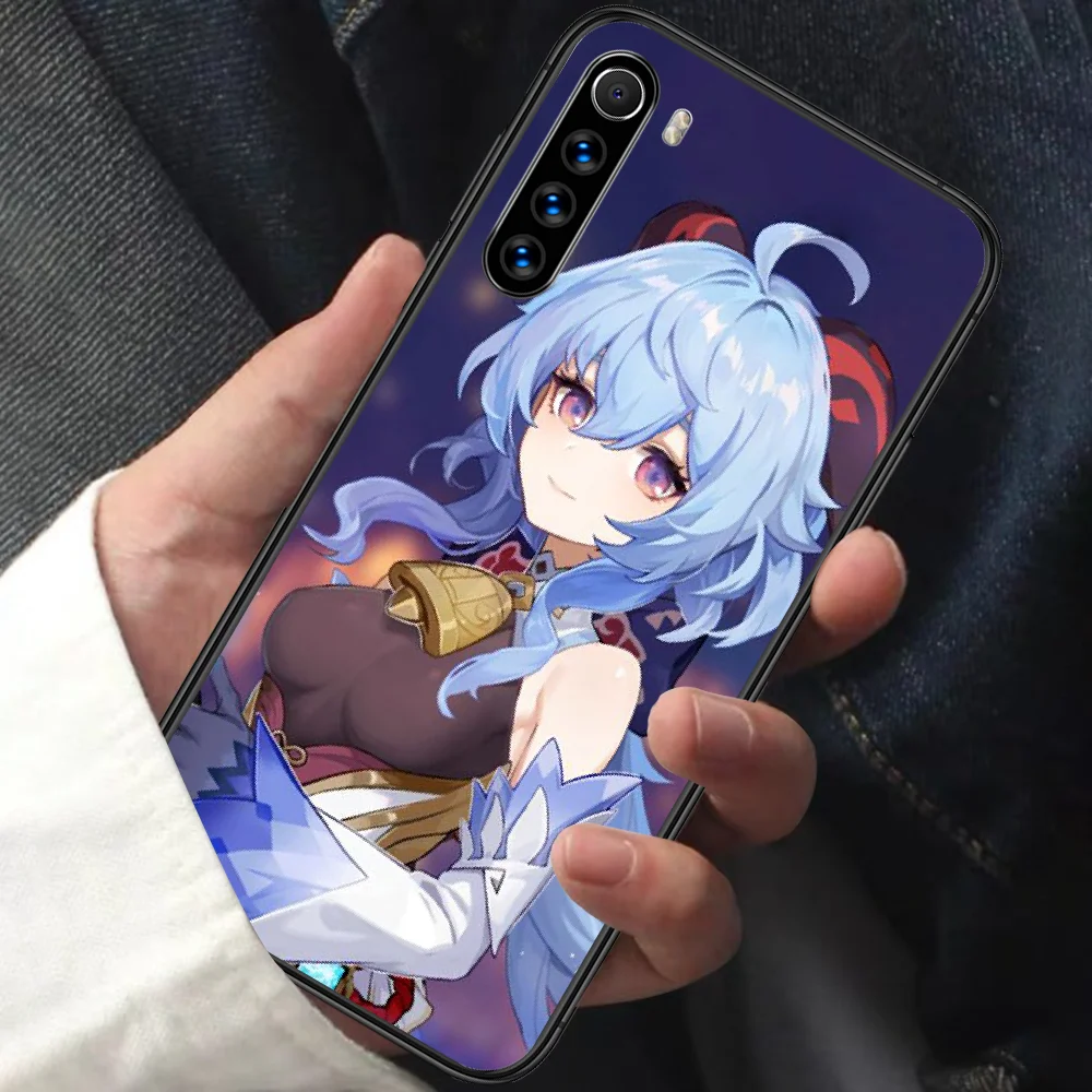 

Genshin Impact Ganyu Phone Case For XIAOMI Redmi Note 5 7 8 T 9 6A 7A 8A 9S K 20 30 Pro black Cell Fashion Cover Painting Coque
