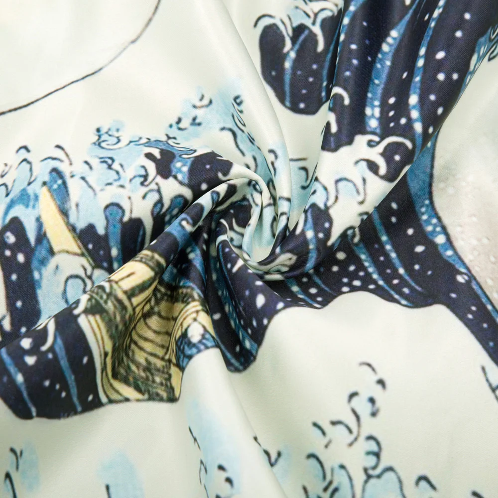 GK женское Плиссированное атласное платье с карманами высокой талией