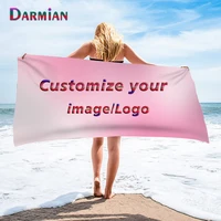 darmian customize your logoimagetextname bath towel adult children bathbeach towel summer swimming towel bathroom supplies