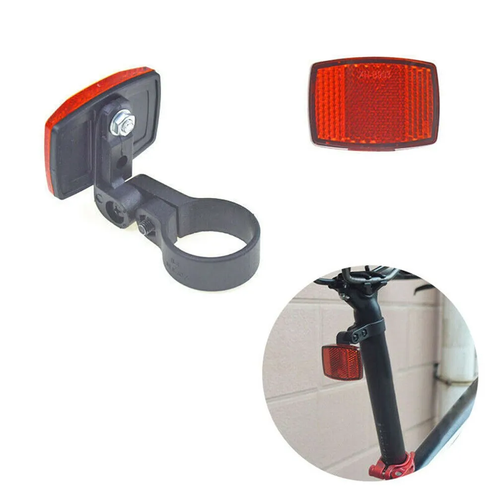 

Bicycle Reflector Plastic Board 54 * 39 Mm Road Bike Front Rear Warning Light For 25.4~31.8 Mm Handlebars Cycling Reflector