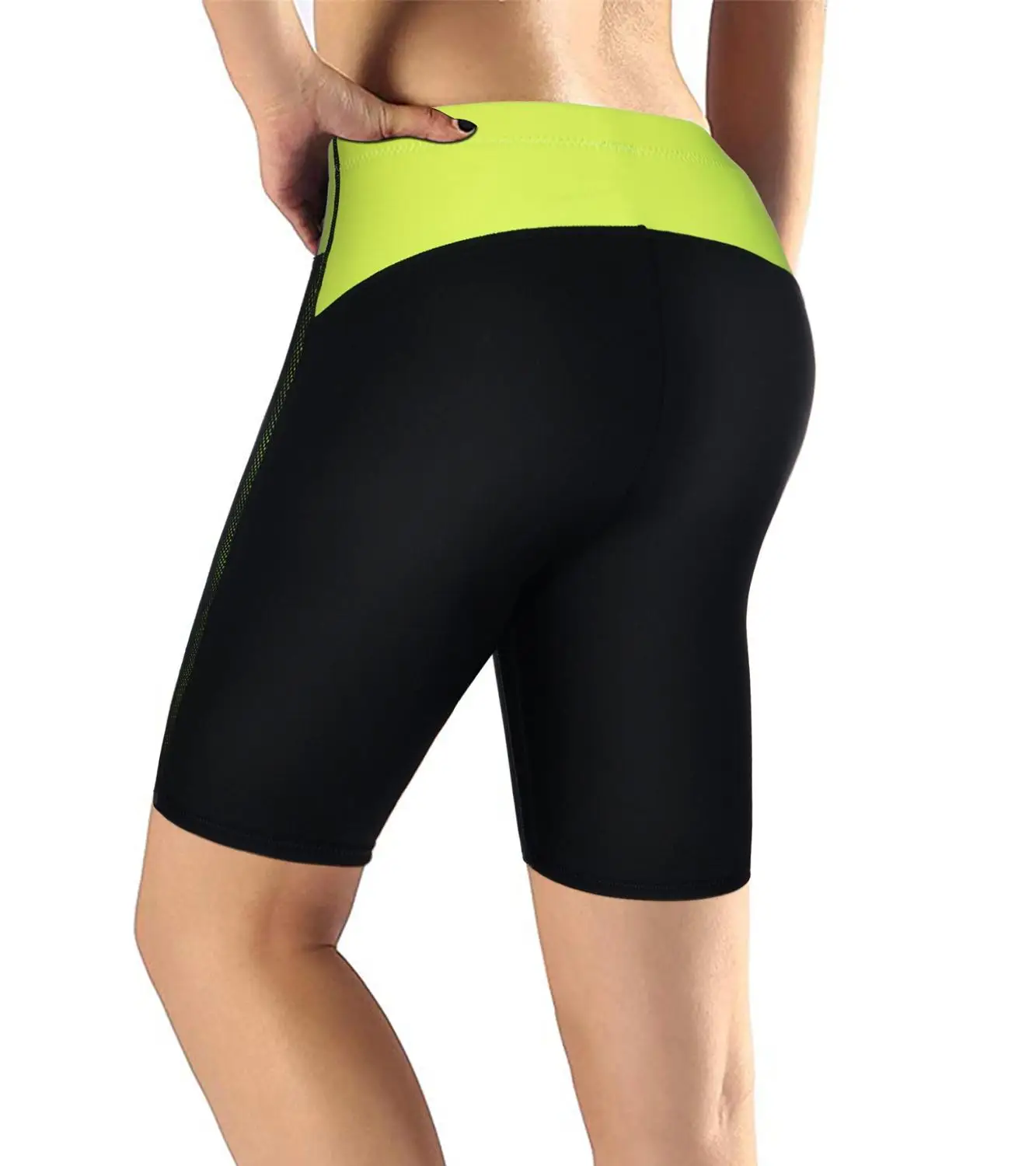 Junlan Neoprene Women Shorts Slimming Tummy Control Pants High Waist Trainer Bottom Shapewear Thigh Reducing Sweaty Shapers