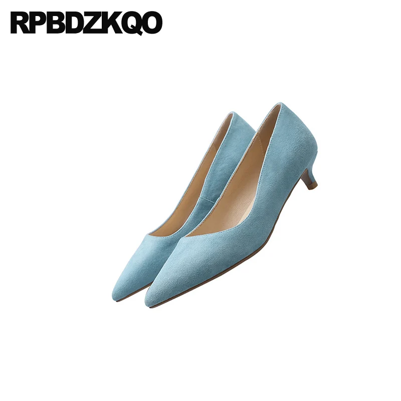 Женские модельные туфли на шпильке роскошные дизайнерские из натуральной замши