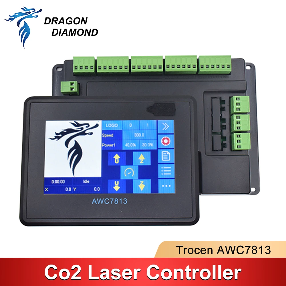 DRAGON DIAMOND Trocen AWC7813 Co2 Laser DSP Full Touch Screen Controller For Co2 Engraving and Cutting Machine