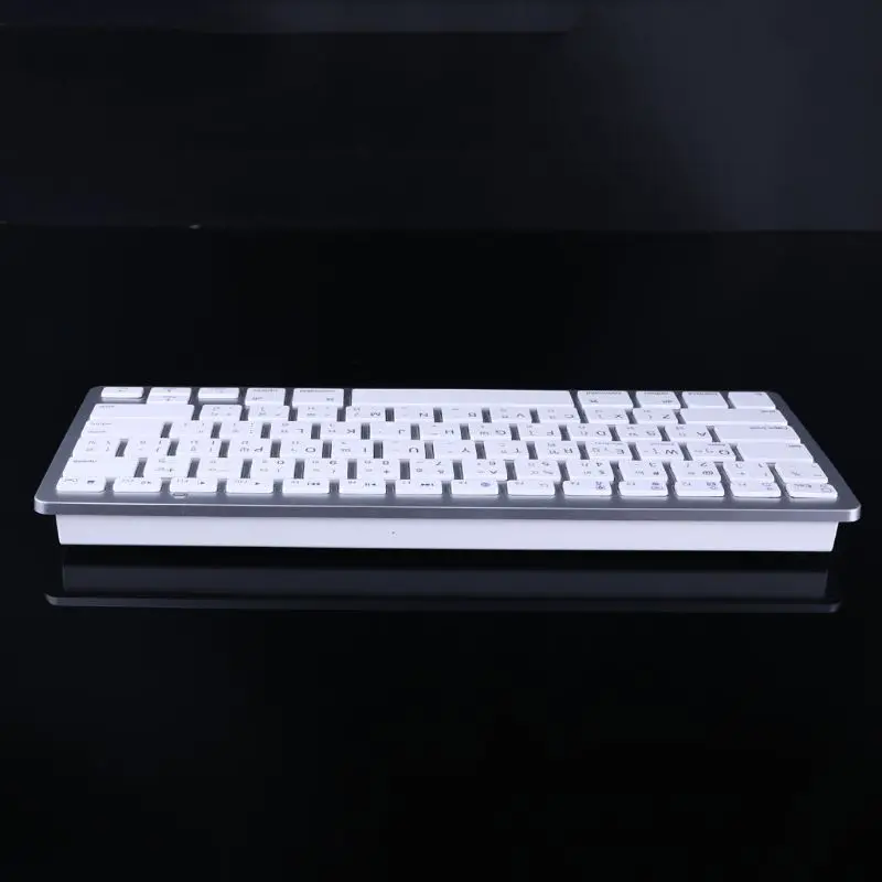 

2021 New English Thai 78 Keys Wireless Bluetooth Keyboard for Laptop Tablet Cellphone