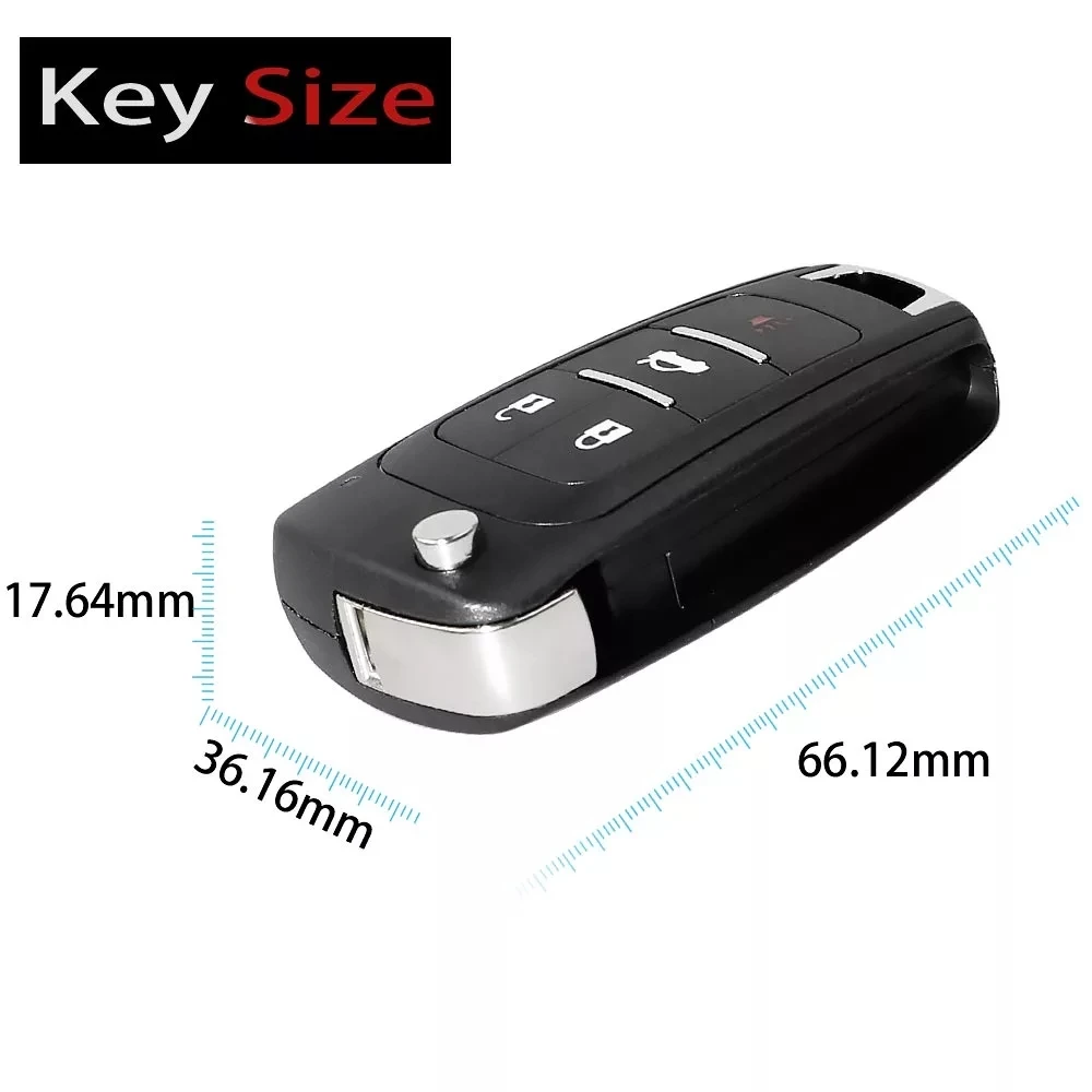 

XKBU01EN Xhorse VVDi Wired Universal Remote Key 4 Buttons