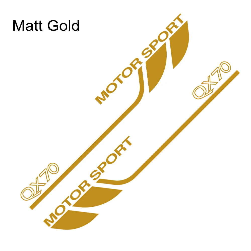 

2 Pcs. Car Door Styling Sports Vinyl Side Graphic Stickers for Infiniti QX70 Car Body Decoration Stickers PVC Car Accessories