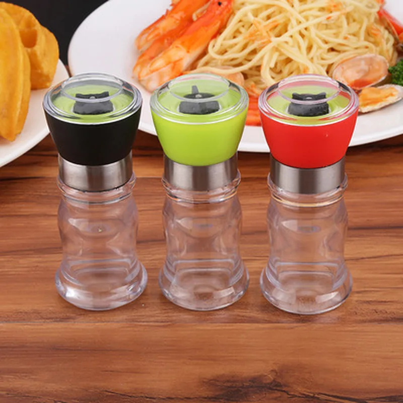 Кухня шлифовальные мельница для соли и перца хранения бутылки инструмент