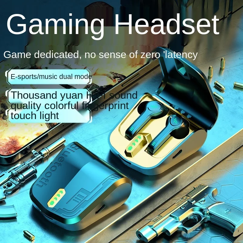 

New E-sports Bluetooth headset low delay high quality game headset private model TWS direct