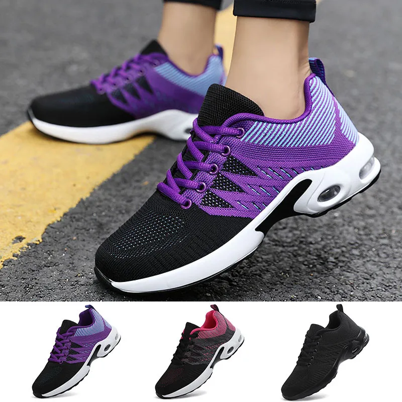 

New Women Vulcanized Shoes Lace Up Outdoor Chunky Sneakers Soft Sole Casual Tenis Shoes For Ladies Traniers Skarteboard Shoes