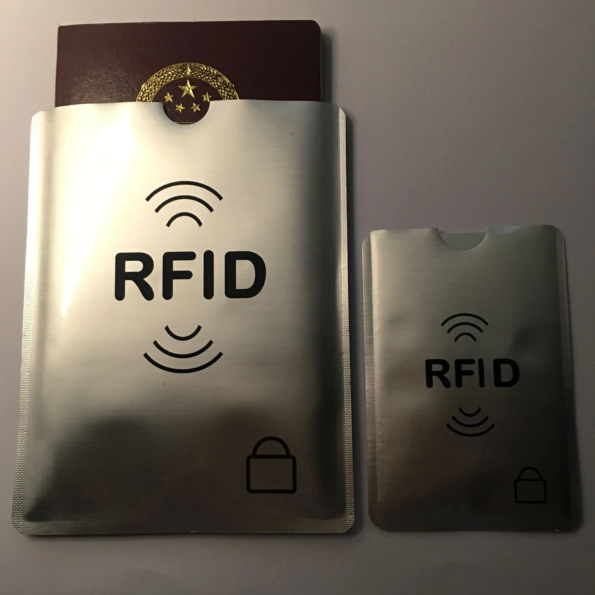 10 + 3 шт Анти сканирование RFID Блокировка рукава Кредитная карта и паспорт для