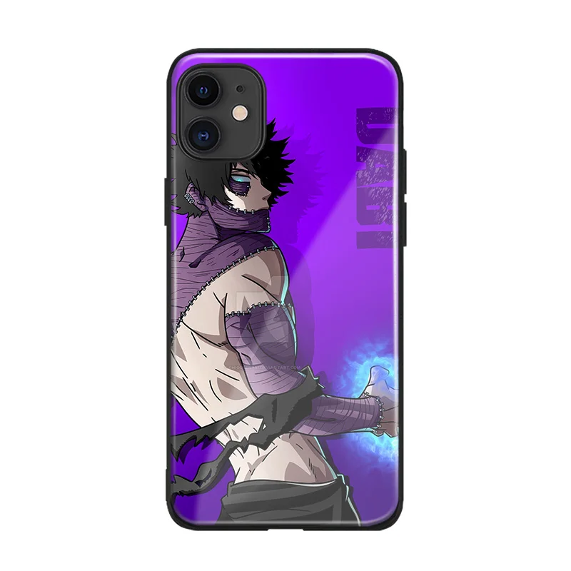 Мягкий силиконовый стеклянный чехол для телефона Dabi Boku no My Hero академия iPhone SE 6s 7 8