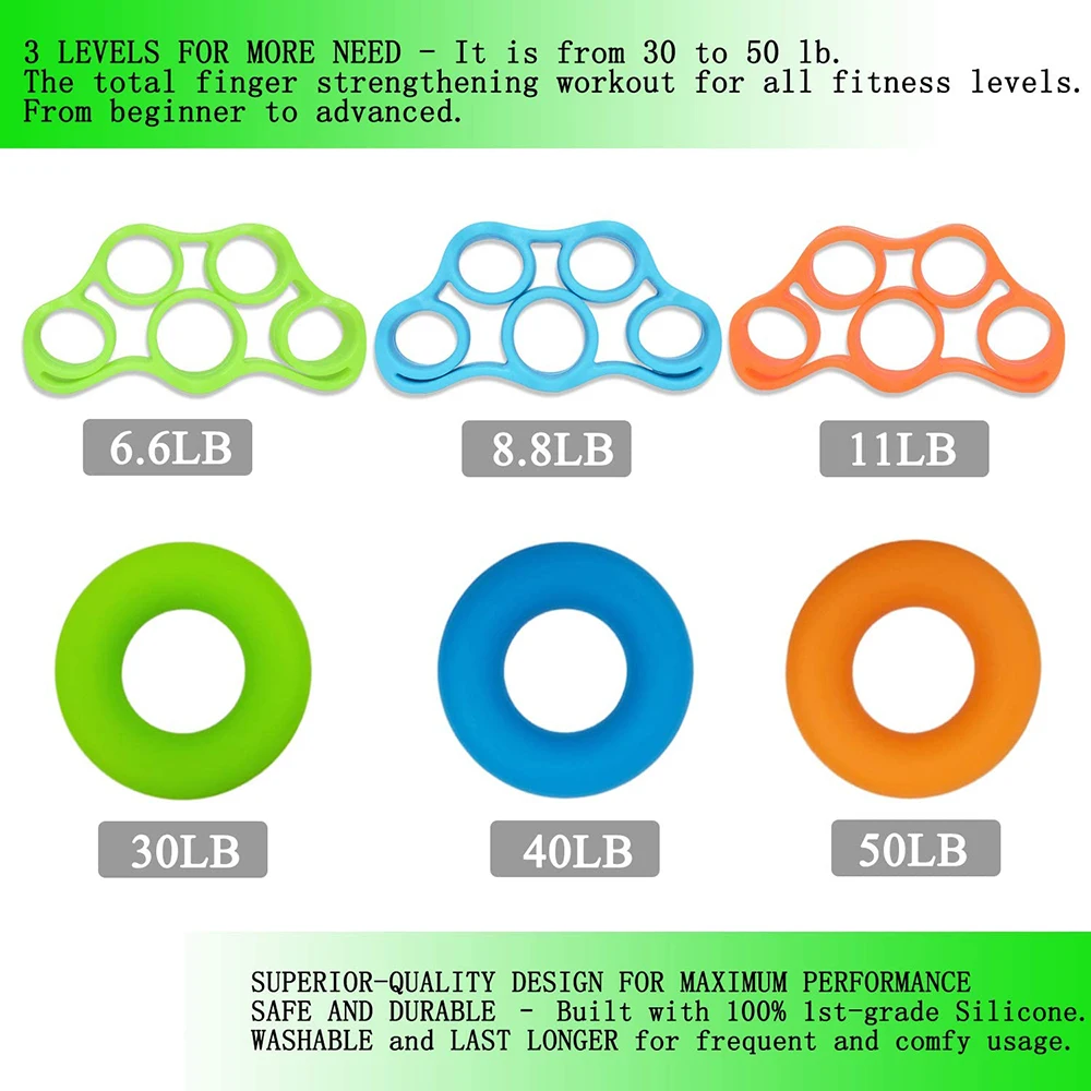 Силиконовый эспандер SKDK для рук сила запястья тренировок в тренажерном зале