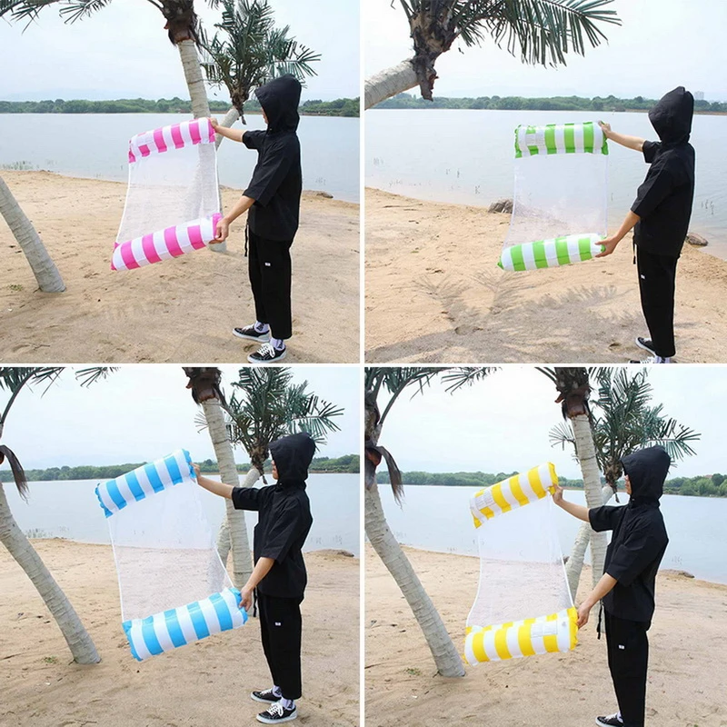 

Inflatable Floating Swimming Mattress Foldable Water Hammock Recliner Floating Bed Outdooor Air Mat Swimming Ring Pool Party Toy