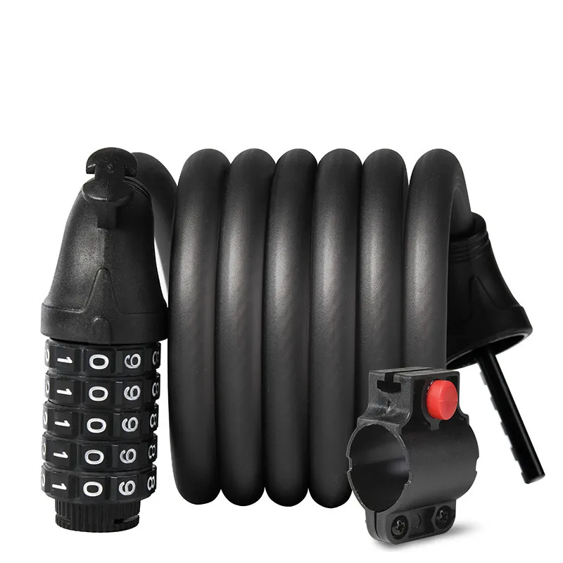 

Электрический скутер, Противоугонный замок с паролем для скутера XIAOMI M365 MI PRO Pro2 Kickscooter для Ninebot MAX G30, замок со стальным проводом