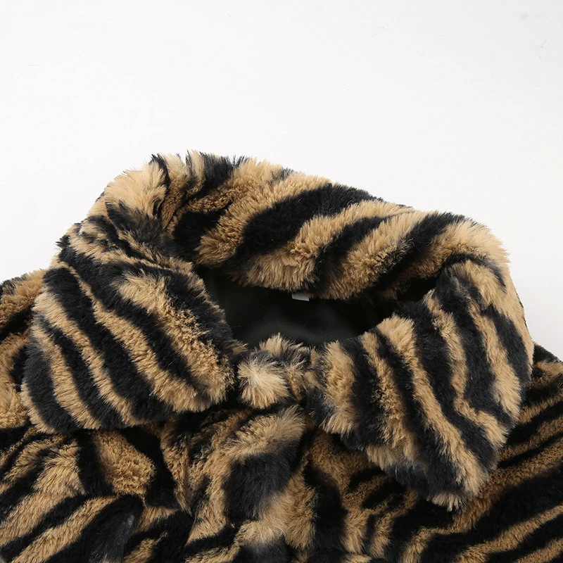 Женская короткая куртка пальто укороченные топы для девушек Осень-зима с принтом