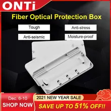 ONTi 10Pcs Optic Cable Protection Box Optical Fiber Protection Box Heat Shrink Tubing to Protect Fiber Splice Tray 2 into 2 out