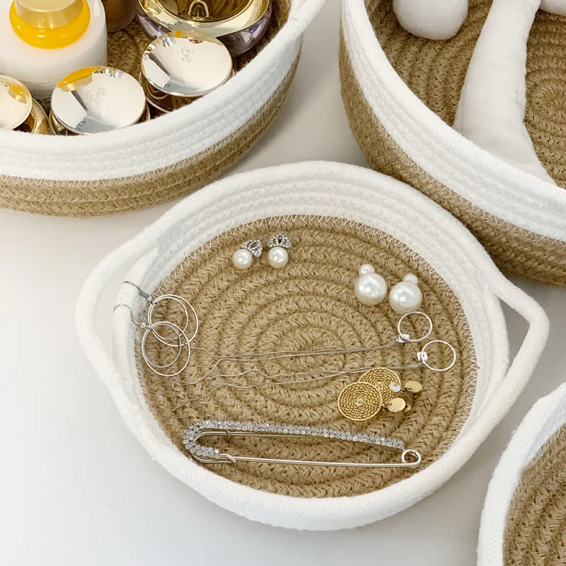 

Functional Cosmetic Storage Basket Multifunction Desktop Sundries Organizer Container Home Toy Basketful Dirty Clothes Cloth Box
