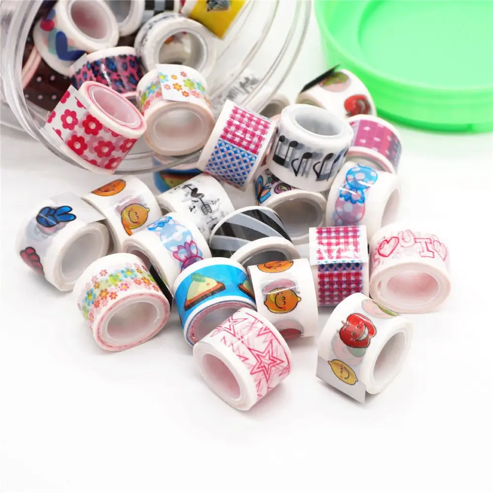 10 шт. Мини мультфильм васи ленты DIY декоративные клейкие маскирующая лента Kawaii
