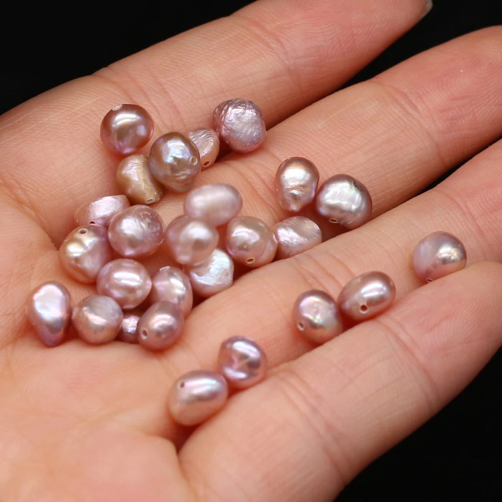 

20pcs/lot Natural Pearl Bead Polishing Loose Hole Pearl Beads for Jewelry Making DIY Women Bracelet Necklace Crafts