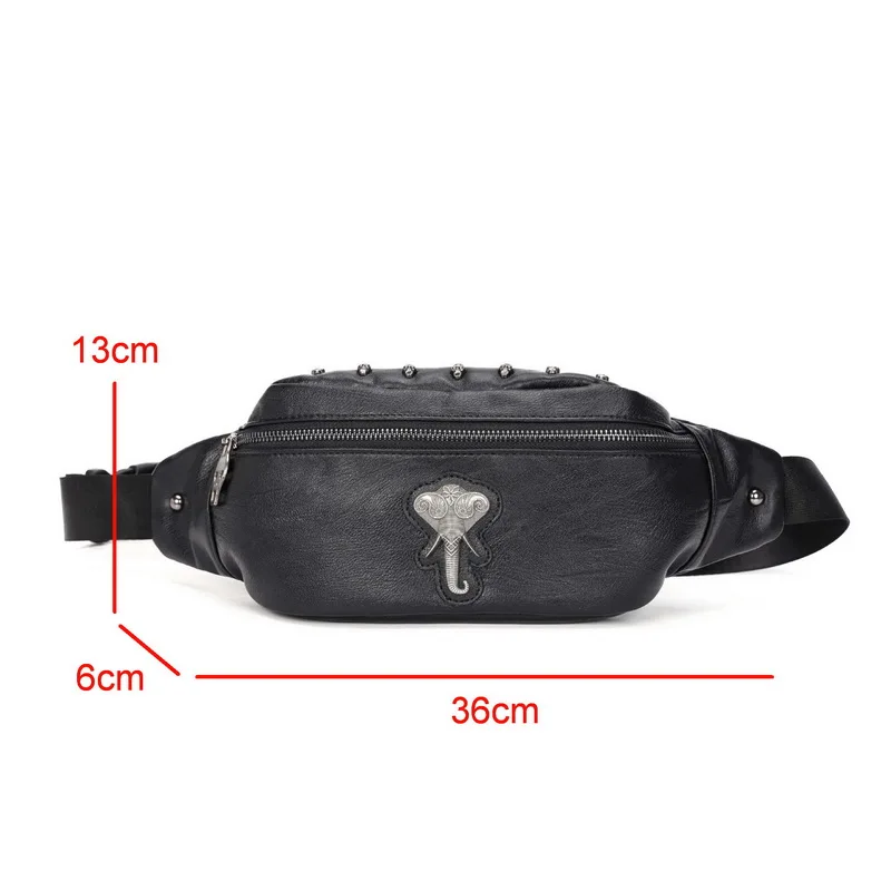 DAEYOTEN новая сумка на грудь с заклепками слона для женщин роскошные поясные сумки