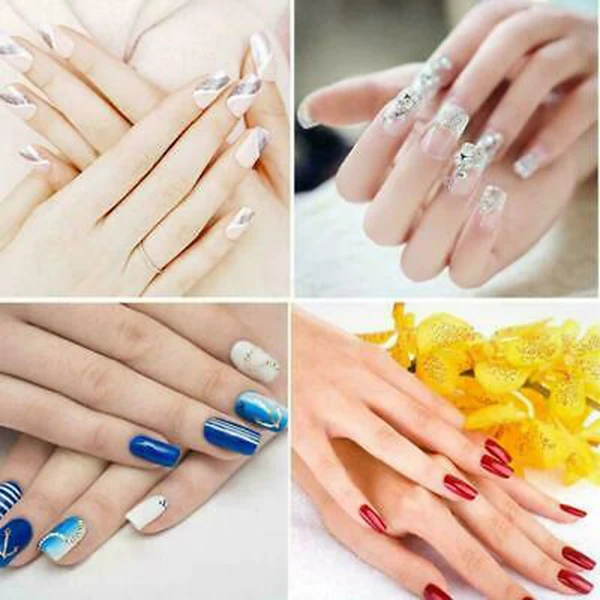 

500Pcs/Box Artificial Nails Transparent Half/Full Cover/French Nail Art Tips Acrylic UV Gel DIY Tools EY669