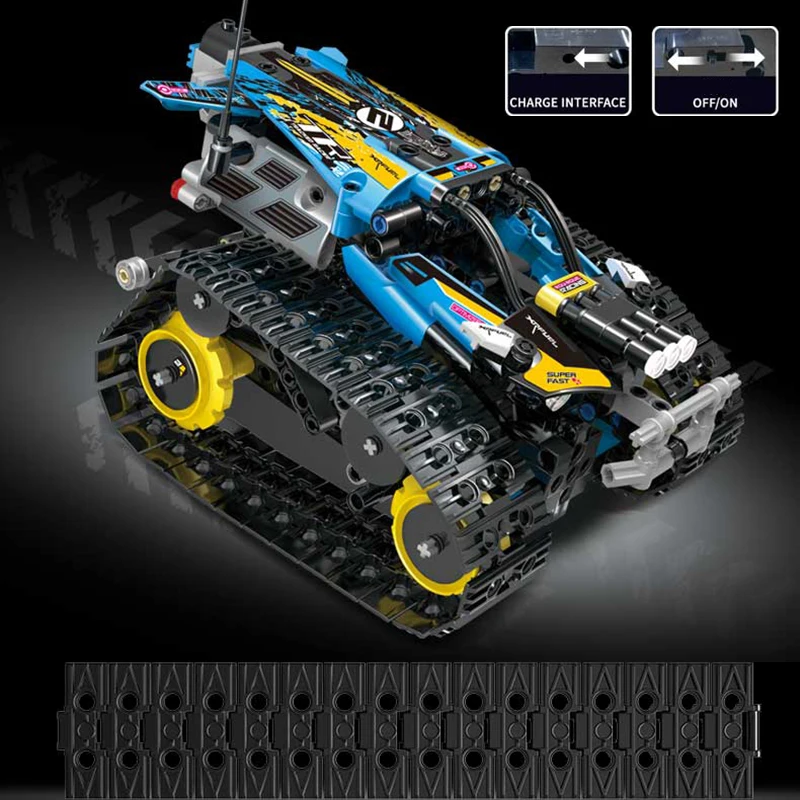 2 4 gassembing строительные блоки приложение Rc автомобиль гусеничный трюк сборка
