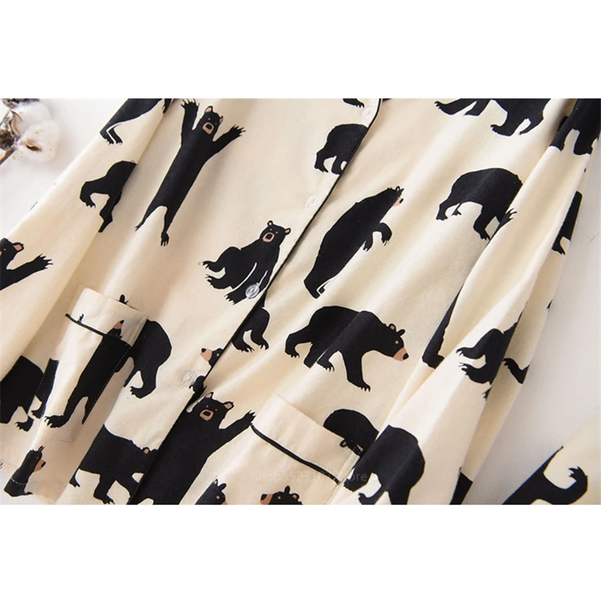 2021 принт с героями мультфильмов пижамы наборы для женщин 100% хлопок длинным