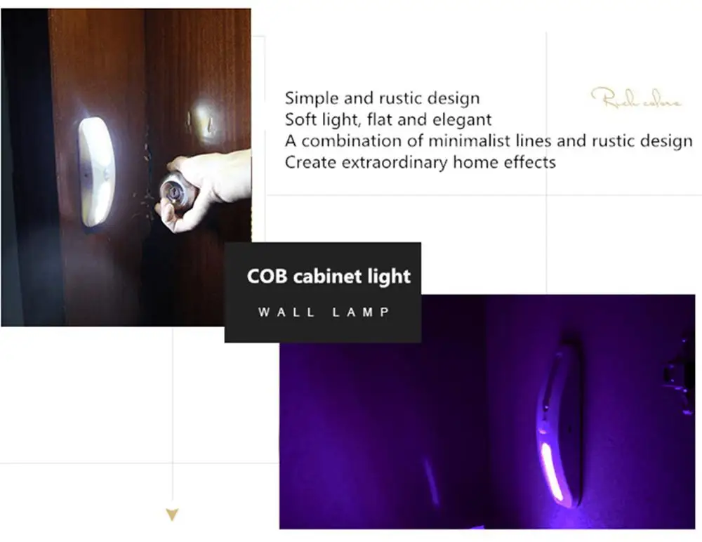 Светодиодный индукционный датчик движения человеческого тела COB небольшой