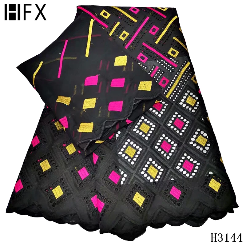 HFX швейцарская кружевная вуаль Африканская Хлопковая сухая ткань нигерийская 2020