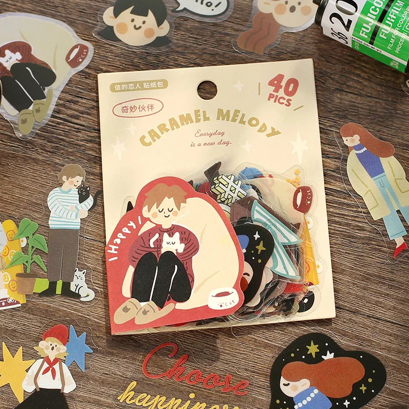 

Cartoon Characters Life Stickers DIY Scrapbooking Journal Collage Phone Diary Album Happy Plan Gift Decoration
