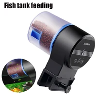 automatic fish feeder aquarium electric fish tank timer plastic food feeder portable fish feeder 8 24 hours feeding timer