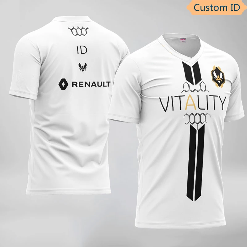 

LoL CS:GO Dota Team Uniform Vitality Player Jersey 2020 APEX Cabochard T Shirt Men Women T-Shirt Custom ID Tees Shirt Clothing