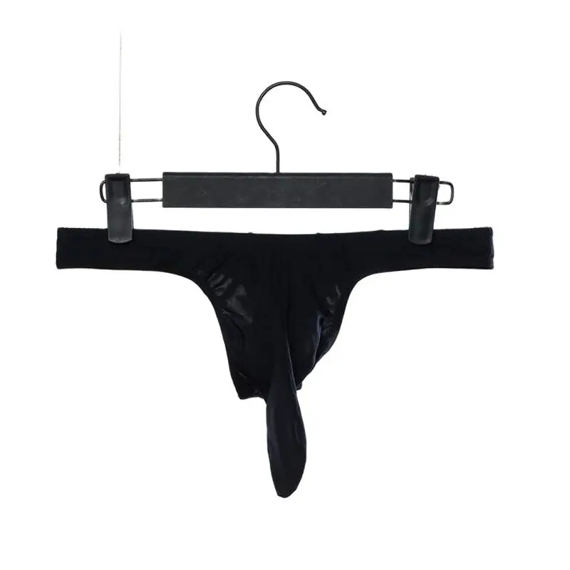 

Sexy Men Ice Silk Big U Convex Pouch Underwear Bag Elephant Nose G-string Thong Gay Wear F7