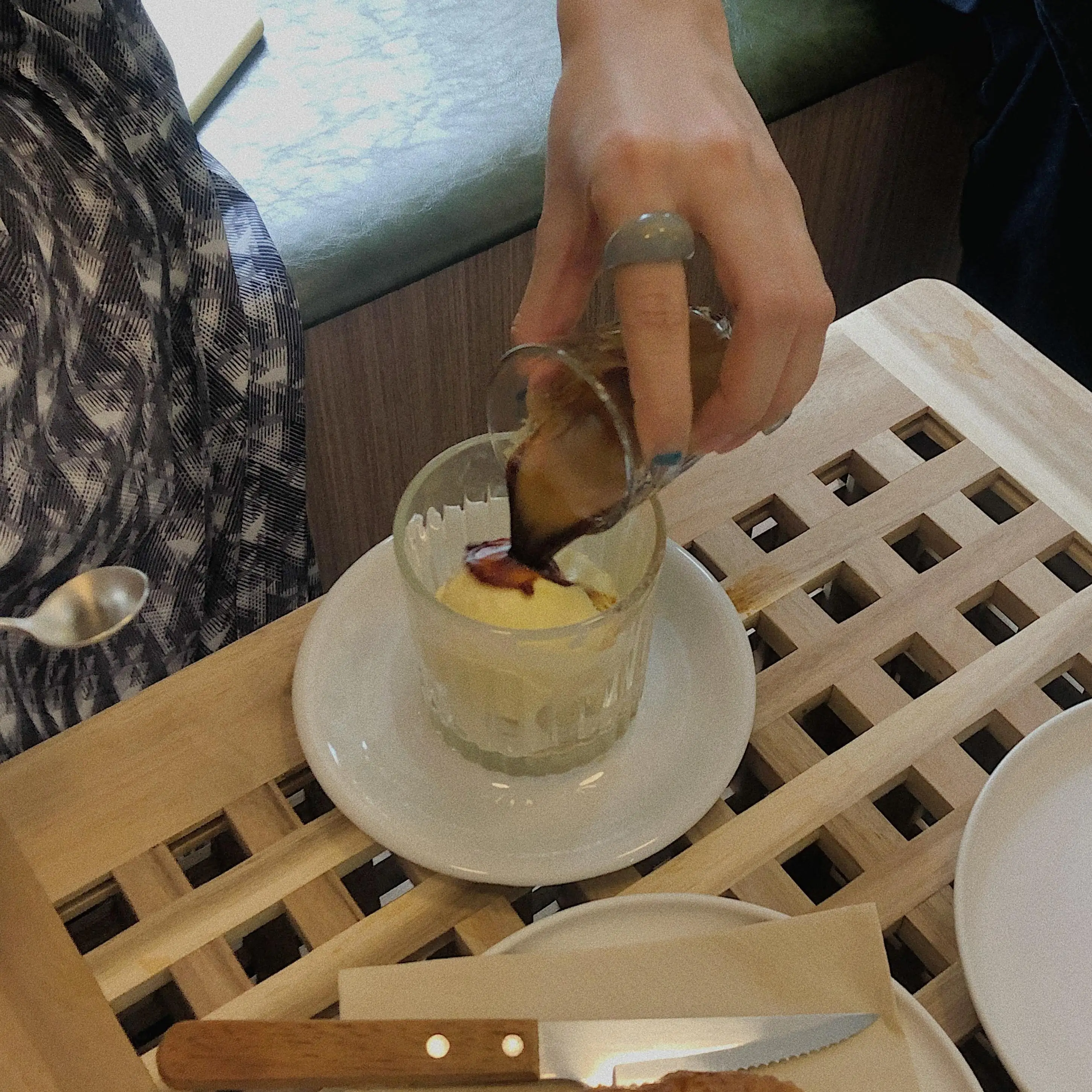 Набор женских колец AOMU из прозрачной смолы с геометрическим узором в Корейском