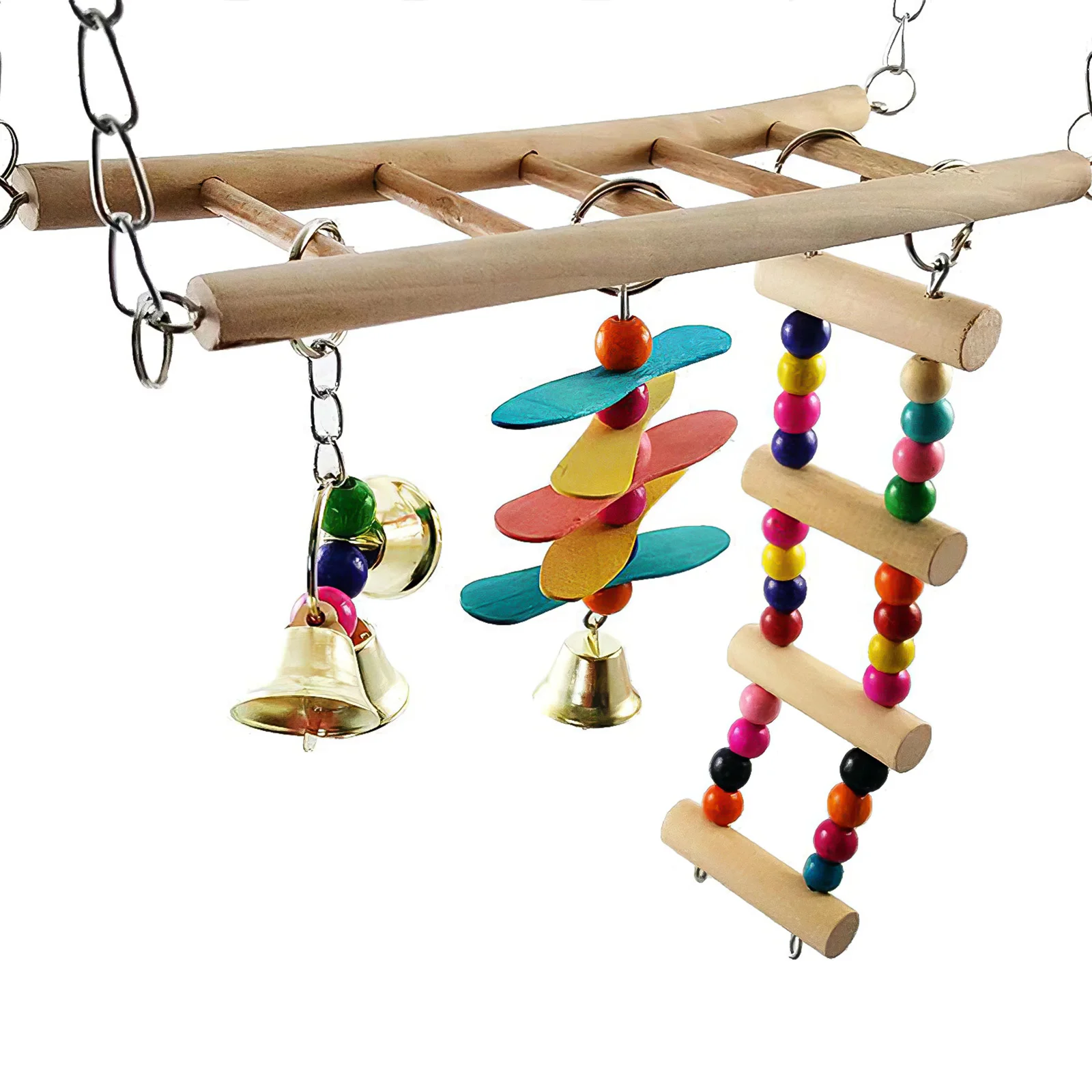 

Игрушка для птиц, деревянная лестница, качающаяся лестница, Ранняя игрушка, лестница, маленький и средний попугай, игрушка для маленьких пти...