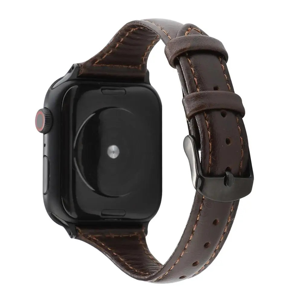 Coffee 2 С цветочным узором ремешок для apple watch, ремешок 42 мм, 38 мм, ремешок для наручных часов iwatch, Версия 44 мм 40 мм Series 5/4/3/2/1 кожаный ремешок correa спортивный браслет - Цвет ремешка: Coffee 2