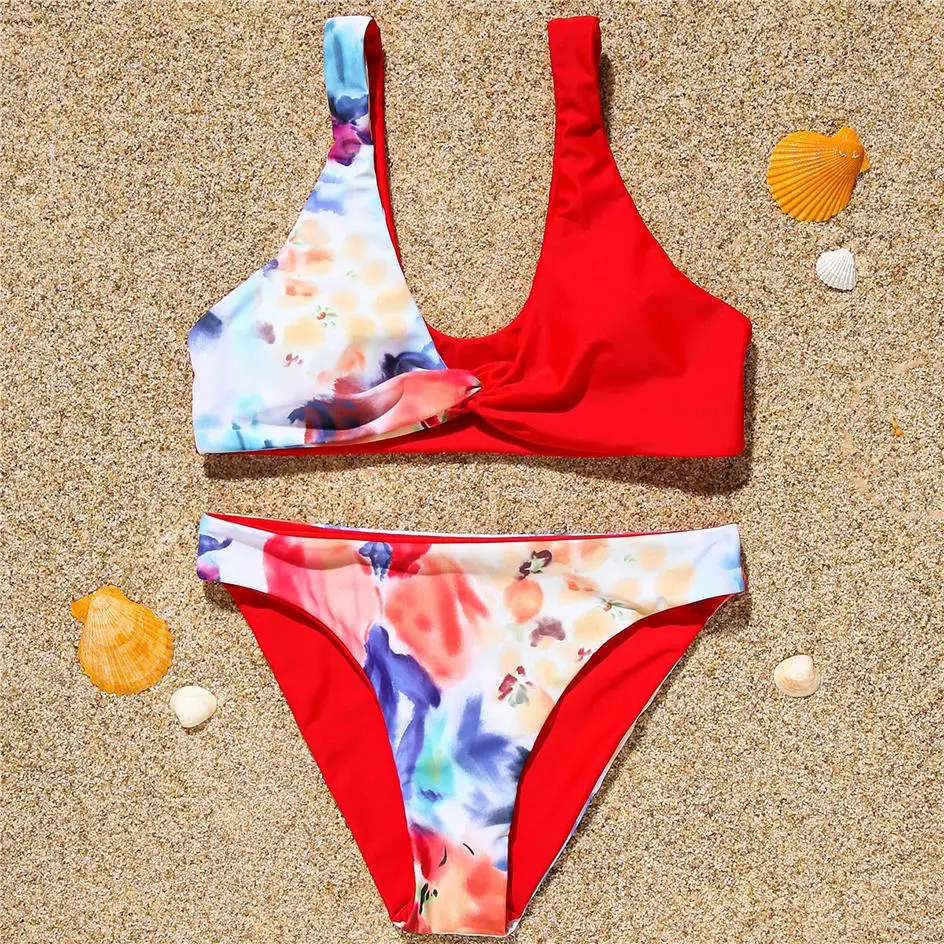 

Sexy Patchwork Bikini 2021 Woman Swimwear Women Swimsuit High Leg Bikinis Set Swimming for Bathing Suit Female Swimsuits biquini