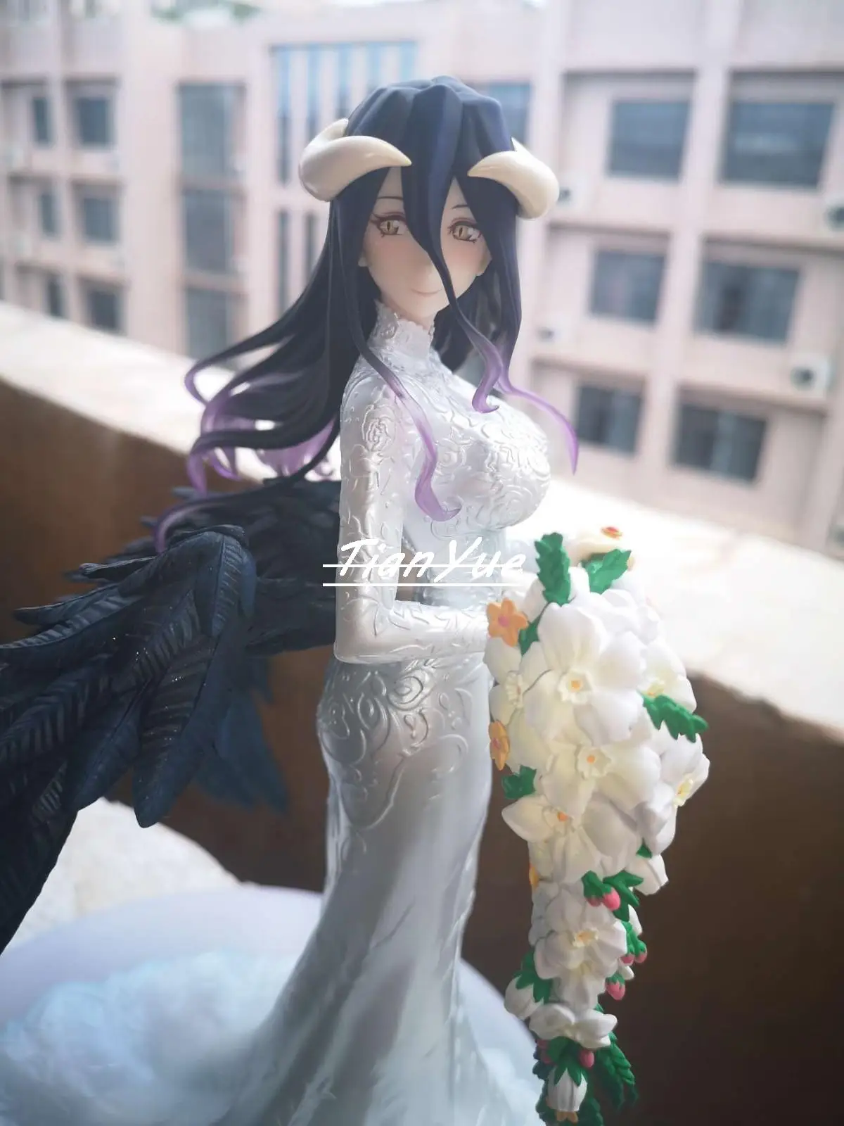 

Anime Overlord Albedo Wedding Dress ver. 1/6 Figure Collection Model Toys 26cm