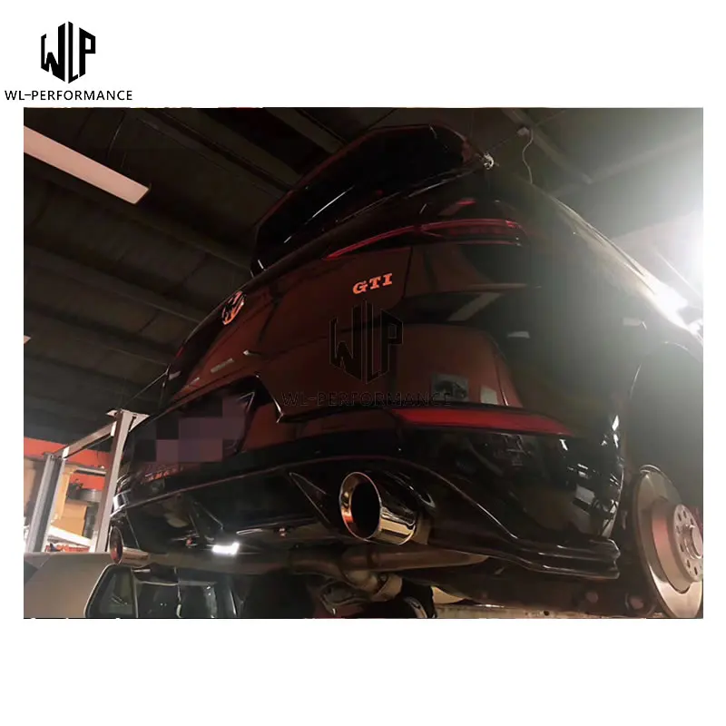 Гольф 7 MK7 GTI RZ двусторонний одинарный углеродного волокна задний бампер для губ Диффузор для VW Golf VII MK7 GTI бампер 14UP Автомобиль Стайлинг использование