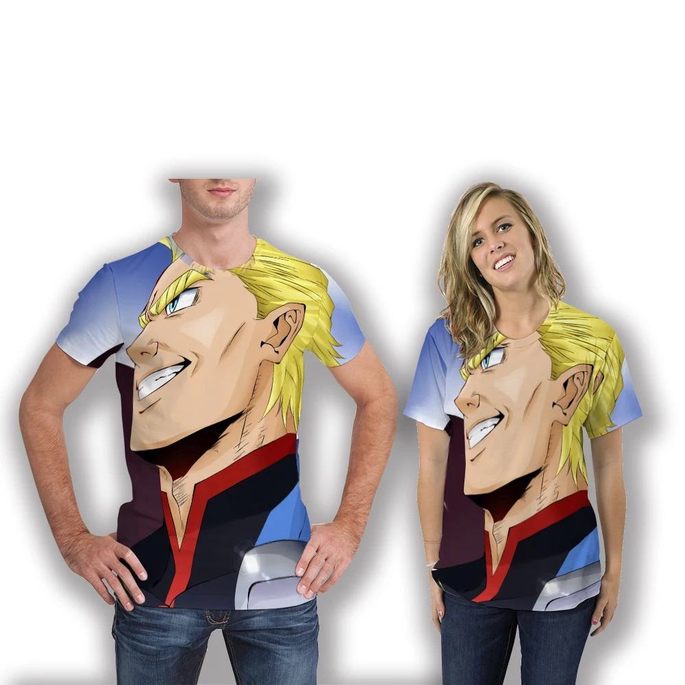 

Summer Men And Women Cool Short Sleeves Japanese Anime Characters Cartoon 3d Print Hot Selling Comfortable Tops