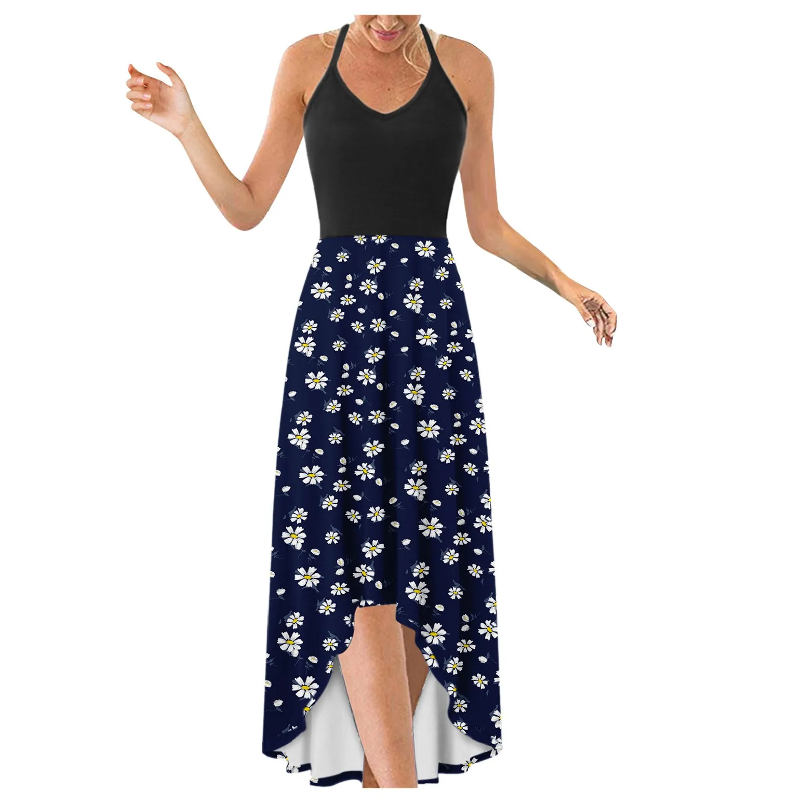 

Платье Womail, летнее платье, сексуальное платье, женское Повседневное платье с принтом, модная кофта с асимметричным подолом, длинное платье, ...