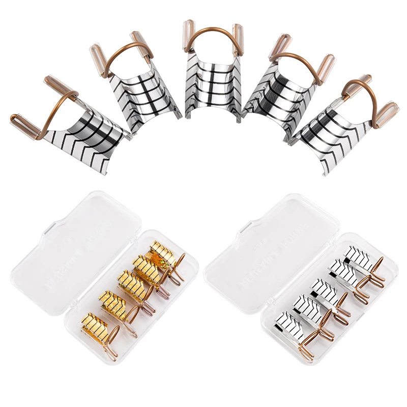 5 шт. дизайн ногтей C изогнутая форма удлинительные направляющие советы