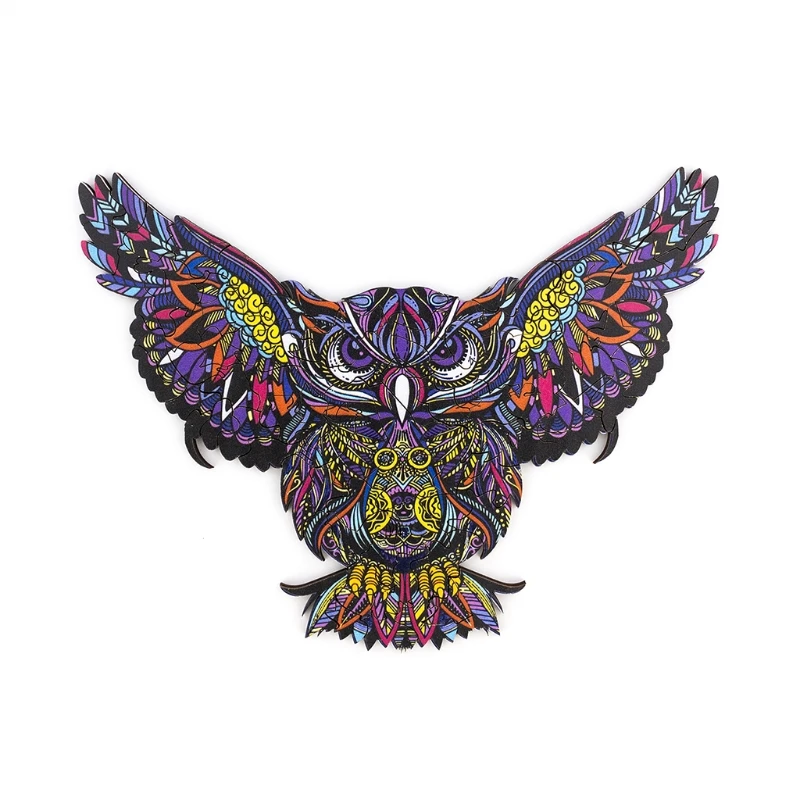 

3-D Puzzle Jigsaws DIY Wall Décor Resistance Hard Wood Toddler’s Great Gift Box