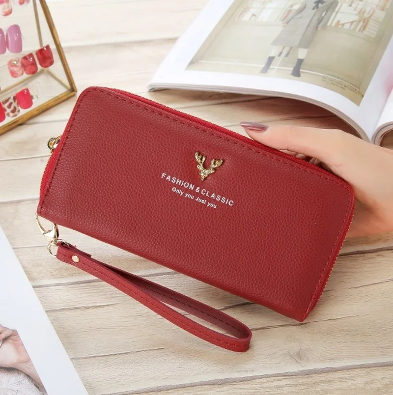 

New Fashion Women's Clutch Wallet Large Capacity Purse Long Short Coin Pocket PU Leather Ladies Designer Wallets Halloween