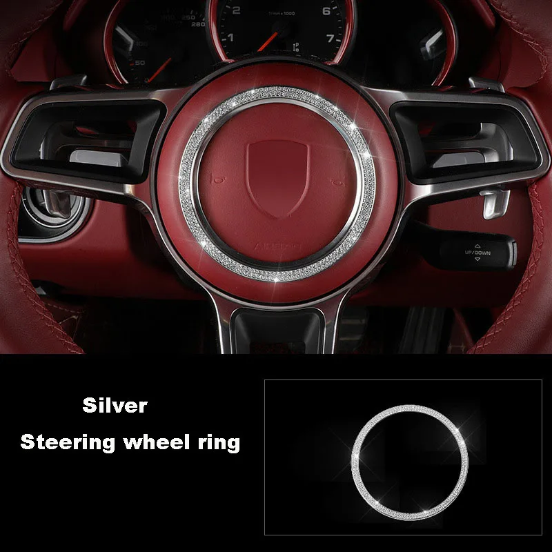 Автомобильный Стайлинг серебряное рулевое колесо громкое кольцо оконная Кнопка