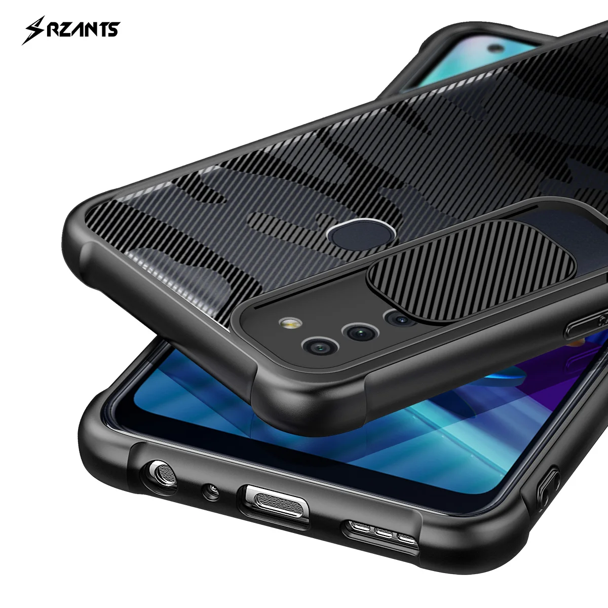 

Rzants For Samsung Galaxy M11 Galaxy A11 A21S Case Soft Military [Camouflage Lens] Lens Protect Slim Clear Cover